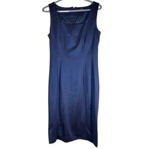 Seventy Sergio Tegon Sleeveless Navy Sheath Dress size 44